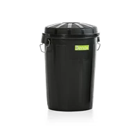Afvalbak Retro zwart - 95 liter