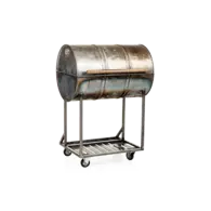 Barbecue oildrum steel met onderstel