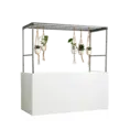 Buffet Weelderig Wit met stalen constructie