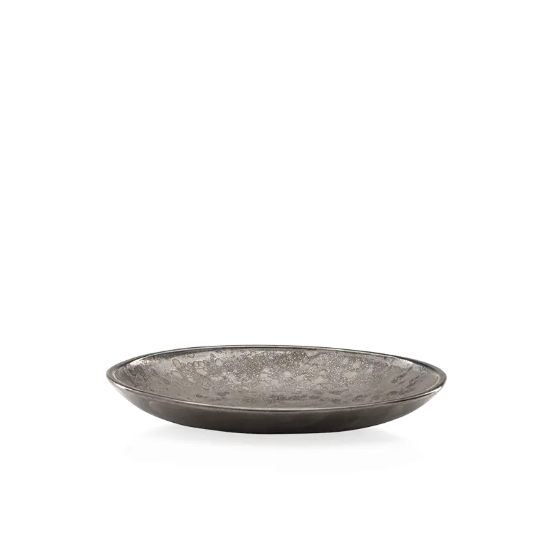 Charcoal Cala diep bord antraciet 23x4.5cm