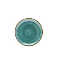 Craft sideplate rond blue 15cm