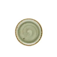 Craft sideplate rond green 15cm