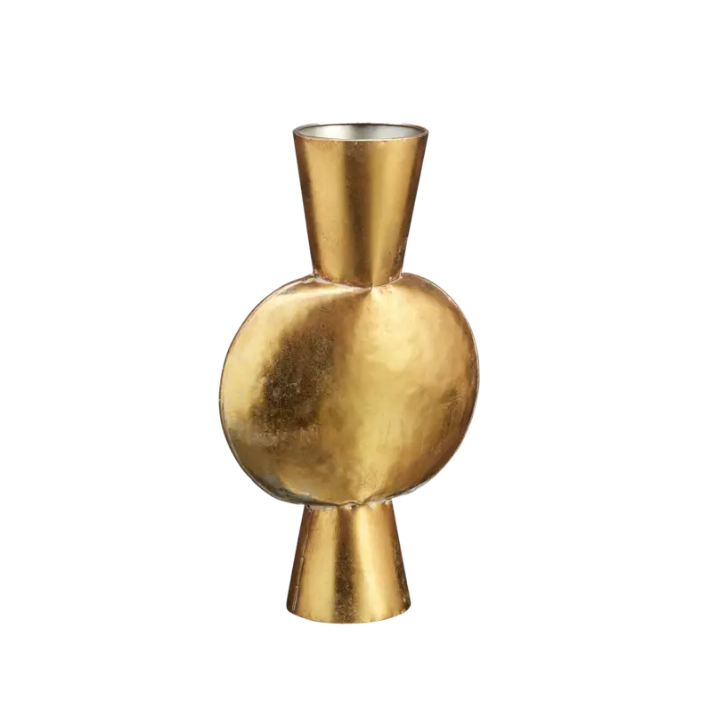Decoratievaas goud hoog