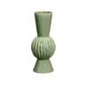 Decoratievaas ribbel groen