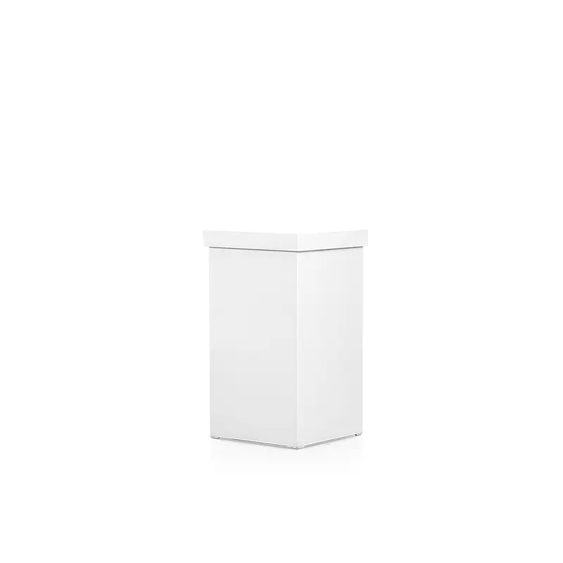Decoratiezuil Laag Weelderig Wit