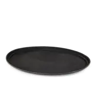 Dienblad anti-slip zwart ovaal, 68,5cm x 56,5 cm