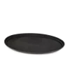 Dienblad anti-slip zwart ovaal, 68.5x 56.5cm