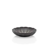 Diep bordje Flower grey 16.5cm