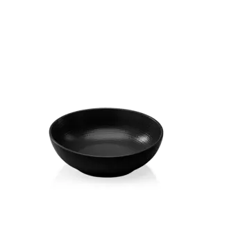 Diep bordje zwart gelijnd 17cm