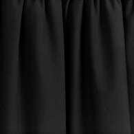 Dinertafelrok zwart 580 * 71 cm met plooi