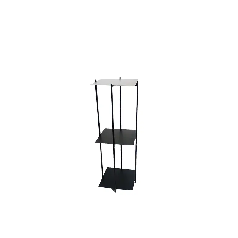 Etagère zuil zwart 90x32x32cm