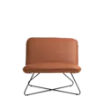 Fauteuil leder cognac