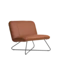 Fauteuil leder cognac