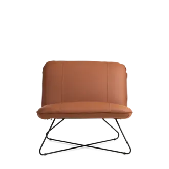 Fauteuil leder cognac