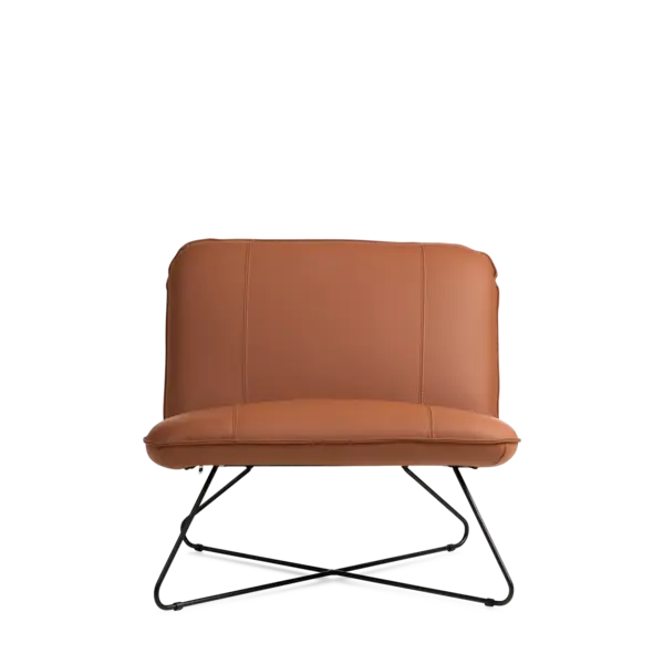 Fauteuil leder cognac - - Meubilair - Rental - Van der Kroft Events