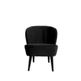 Fauteuil Velour - Antraciet