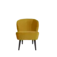 Fauteuil Velour- Oker