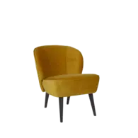 Fauteuil Velour- Oker