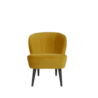 Fauteuil Velour- Oker