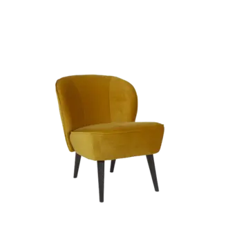 Fauteuil Velour- Oker