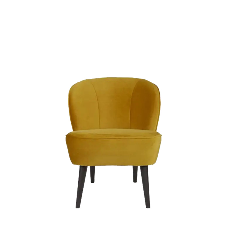 Fauteuil Velour- Oker