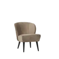 Fauteuil Velour - Olijfgoud