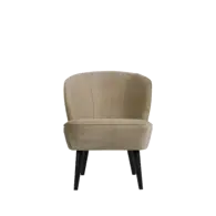 Fauteuil Velour - Olijfgoud