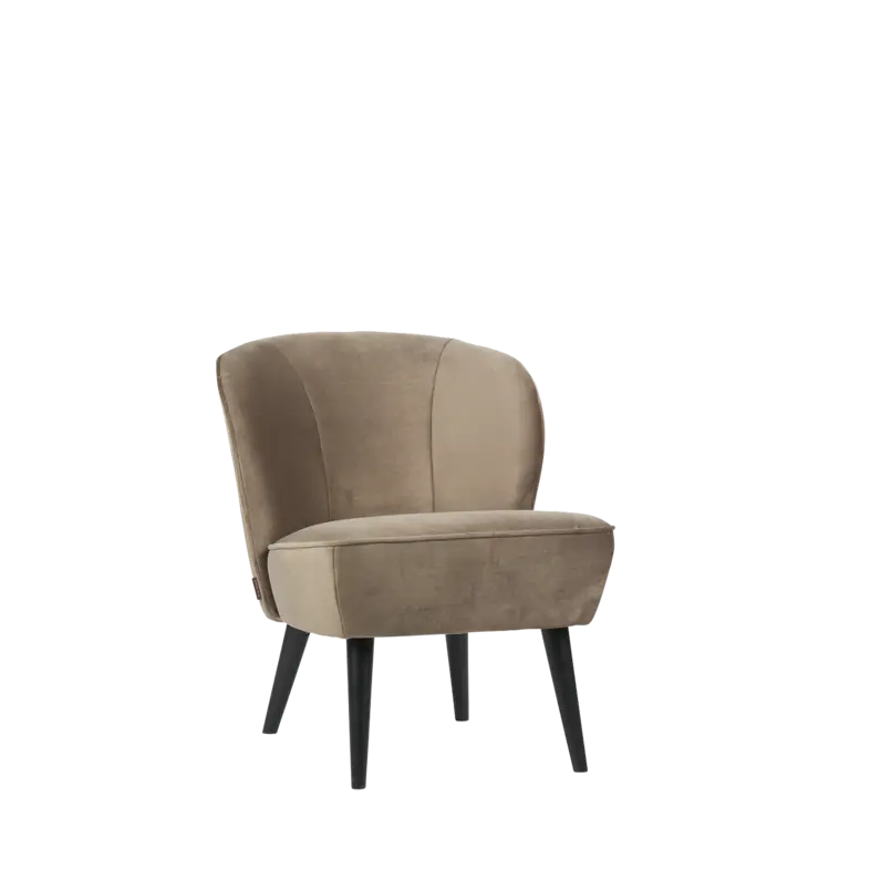 Fauteuil Velour - Olijfgoud