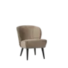 Fauteuil Velour - Olijfgoud