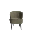 Fauteuil Velour - Warm Groen