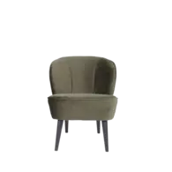 Fauteuil Velour - Warm Groen