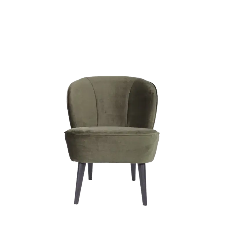 Fauteuil Velour - Warm Groen