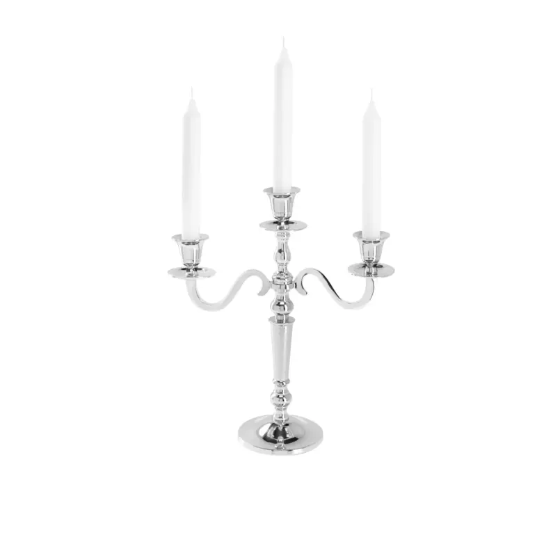 Kandelaar 3-armig 29,5cm Abeer