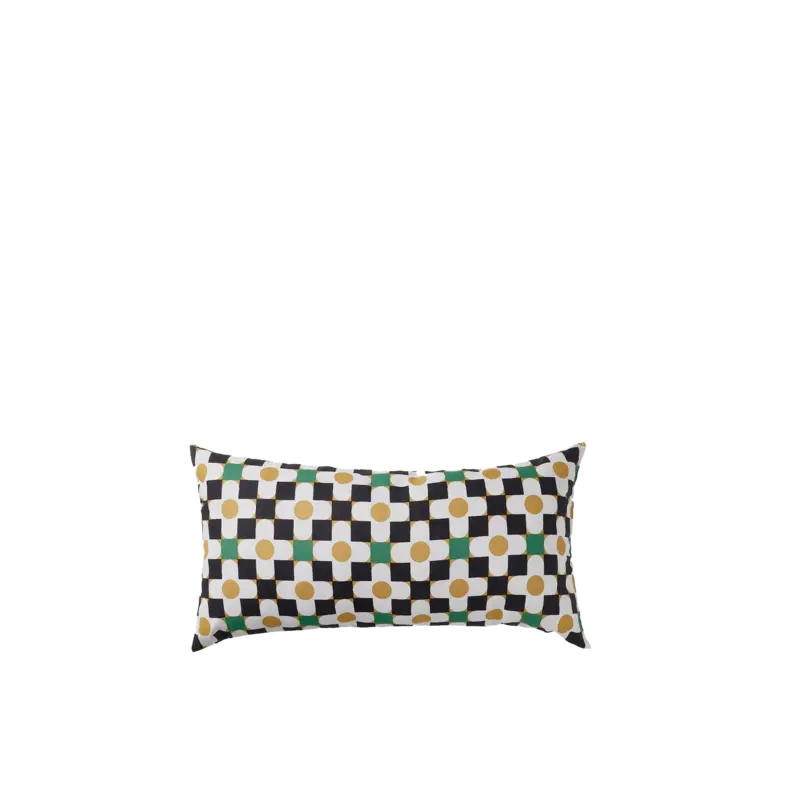 Kussen retro bloem 30x58 cm