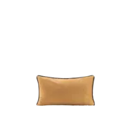 Kussen velour caramel/paars 60x40 cm