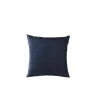 Kussen velour donkerblauw 50x50 cm
