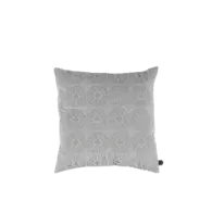 Kussen velour grijs structuur 50x50 cm