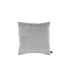 Kussen velour grijs structuur 50x50 cm