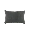 Kussen velour grijs structuur 60x40 cm