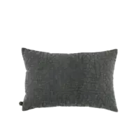 Kussen velour grijs structuur 60x40 cm