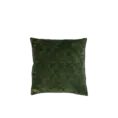 Kussen velour groen structuur 50x50 cm