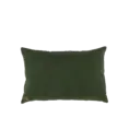 Kussen velour groen structuur 60x40 cm