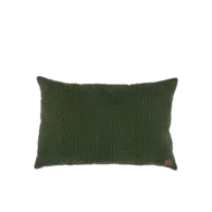 Kussen velour groen structuur 60x40 cm