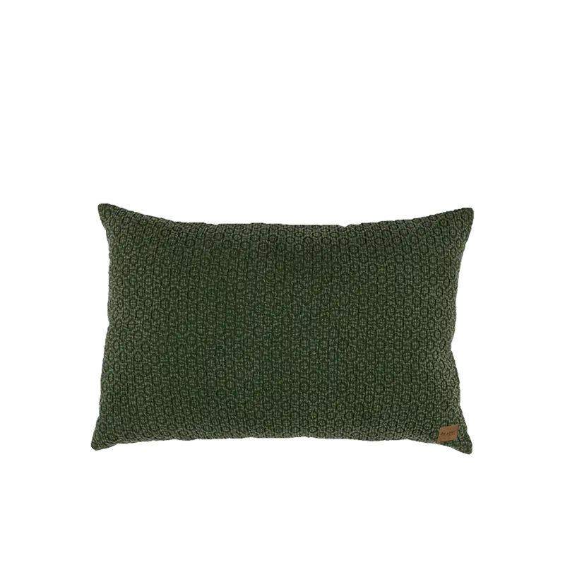 Kussen velour groen structuur 60x40 cm