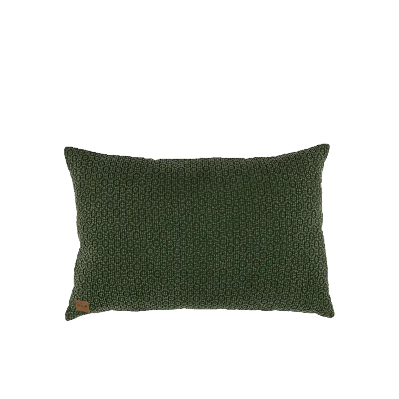 Kussen velour groen structuur 60x40 cm