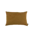Kussen velour oker structuur 40x60 cm