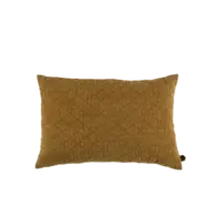 Kussen velour oker structuur 40x60 cm