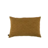 Kussen velour oker structuur 40x60 cm