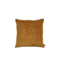 Kussen velour oker structuur 50x50 cm