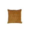 Kussen velour oker structuur 50x50 cm